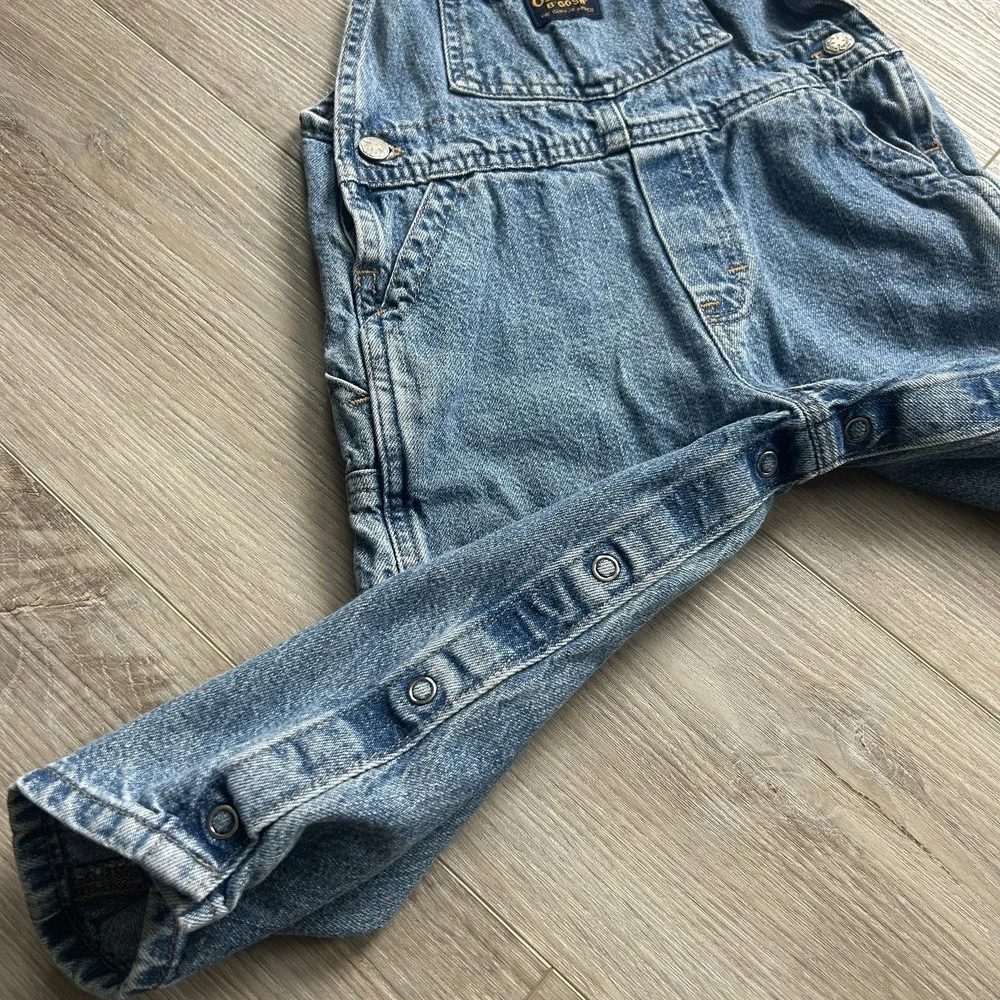 Vintage 90s Oshkosh‎ B'gosh Baby 24 Months vestbak Denim Overalls